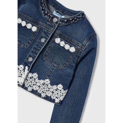 Mayoral Kız Çocuk Dantelli Mont SS2403475 - 2