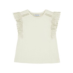 Mayoral Kız Çocuk Dantelli T-shirt SS2403082 - 1