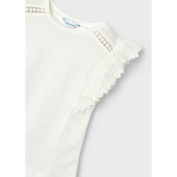 Mayoral Kız Çocuk Dantelli T-shirt SS2403082 - 2
