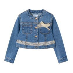 Mayoral Kız Çocuk Denim Ceket SS2503406 - Mayoral
