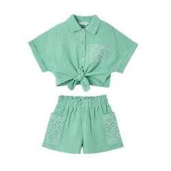 Mayoral Kız Çocuk Gömlek Şort Set SS2503210 - 2