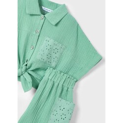 Mayoral Kız Çocuk Gömlek Şort Set SS2503210 - 3