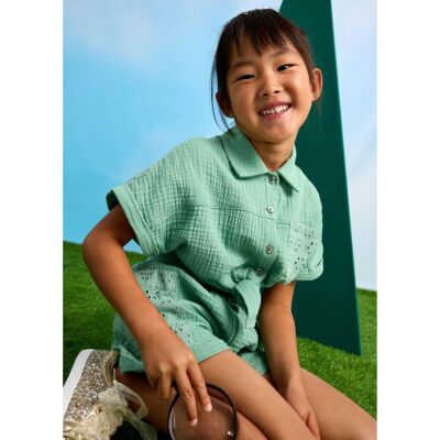 Mayoral Kız Çocuk Gömlek Şort Set SS2503210 - 5