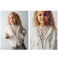 Mayoral Kız Çocuk Kapişonlu Triko Hırka AW2504316 - Mayoral