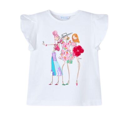 Mayoral Kız Çocuk Kısa Kollu T-shirt SS2503004 - 1