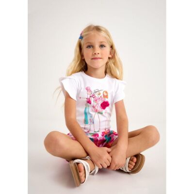 Mayoral Kız Çocuk Kısa Kollu T-shirt SS2503004 - 2
