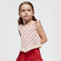 Mayoral Kız Çocuk Püsküllü Bluz SS2403095 - 2