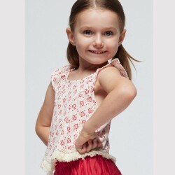 Mayoral Kız Çocuk Püsküllü Bluz SS2403095 - 3