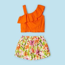 Mayoral Kız Çocuk Şort Takım SS2403262 - Mayoral