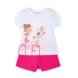 Mayoral Kız Çocuk Şort Takım SS2503211 - Mayoral