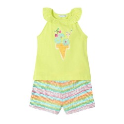 Mayoral Kız Çocuk Şort Takım SS2503214 - Mayoral