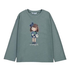Mayoral Kız Çocuk Uzun Kollu T-shirt AW2504005 - Mayoral