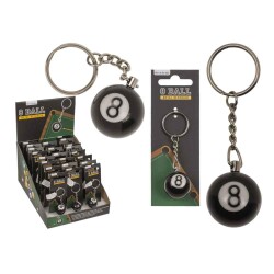 Metal Anahtarlık 8 Bilardo Topu - 2
