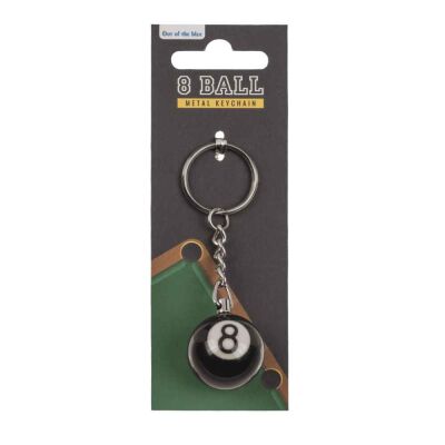 Metal Anahtarlık 8 Bilardo Topu - 1