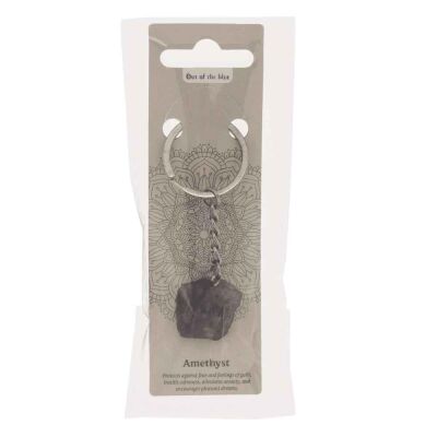 Metal Anahtarlık Çakra Kristal (8 Çeşit)- Metal Keychain Chakra Chystals - 2