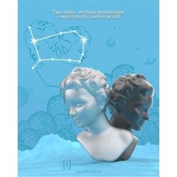 Metalmorphose Burç Koleksiyonu İkizler Anahtarlık / Çanta Aksesuarı - 4