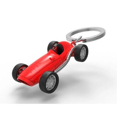 Metalmorphose Kırmızı Vintage Yarış Arabası Anahtarlık - 1