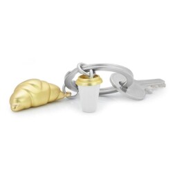 Metalmorphose Kruvasan & Kahve Fincanı Anahtarlık - 2