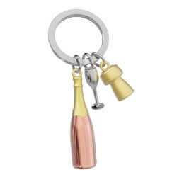Metalmorphose Şampanya Kadeh Anahtarlık Rose - Metalmorphose