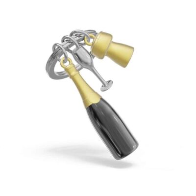 Metalmorphose Şampanya Kadeh Anahtarlık Siyah - 2