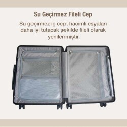 MiaMily Carry On Kabin Boy Valiz Champagne Gold - 6