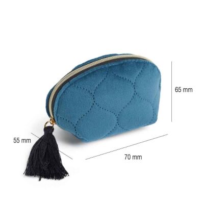 Miquelrius Bozuk Para Çantası Velvet Blue British Bloom - 2