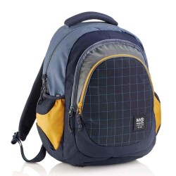 Miquelrius Çanta Berlin Rider Siyah Sarı Recycled - Miquelrius