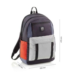 Miquelrius Sırt Çantası Amsterdam Rider Gri Recycled - 4