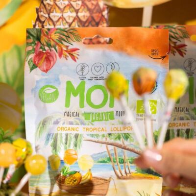 MOM Tropikal Meyve Aromalı Organik Lolipop 10lu Paket - 3