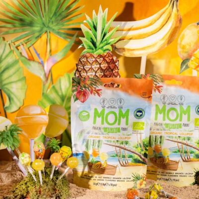 MOM Tropikal Meyve Aromalı Organik Lolipop 10lu Paket - 5