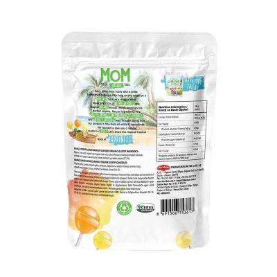 MOM Tropikal Meyve Aromalı Organik Lolipop 10lu Paket - 2