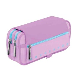 Monocromo İki Bölmeli Pu Kalem Kutusu Mor - Monocromo