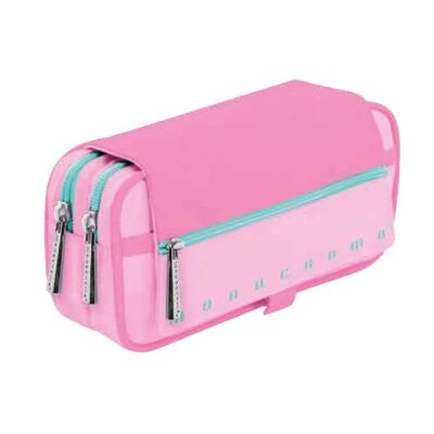 Monocromo İki Bölmeli Pu Kalem Kutusu Pembe - 1