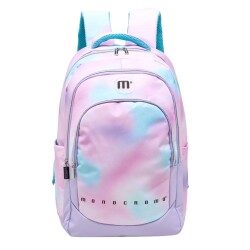 Monocromo Pu Okul Sırt Çantası Pembe Batikli - 4