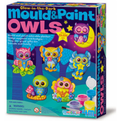 4M Mould & Paint Glow Owl Parlayan Baykuş Magnet