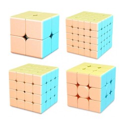 Moyu Macarons Küp Seti 2x2 3x3 4x4 5x5 - Moyu