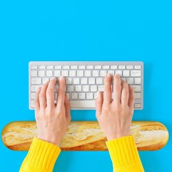 Mustard Baget Silikon Klavye Desteği - 2