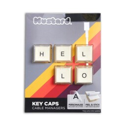 Mustard Beşli Klavye Tuşları Kişiselleştirilebilir Retro Kablo Düzenleyici - Mustard