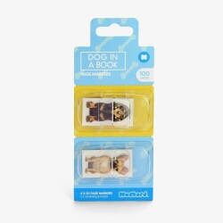 Mustard Ayraç Dog in a Book - Mustard