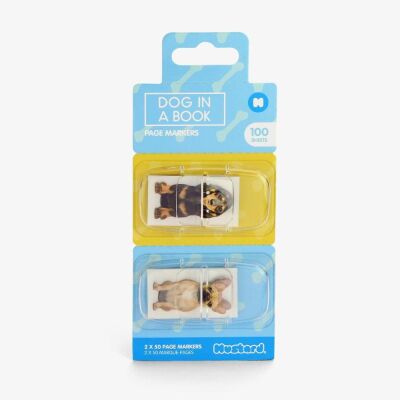 Mustard Ayraç Dog in a Book - 1