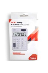 Noki Hesap Makinesi 12 Hane Beyaz - Noki