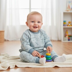 O Piti Piti Bebek Eşofman Puppy Baskılı - O Piti Piti