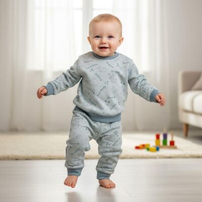 O Piti Piti Bebek Eşofman Puppy Baskılı - 2