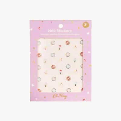 Oh Flossy Çocuk Tırnak Sticker Seti Sweets - 1