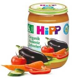 Organik Kavanoz Maması Akdeniz Sebzeleri 190 Gr - Hipp