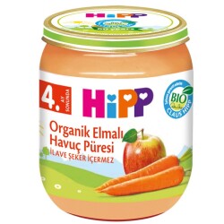 Organik Kavanoz Maması Elmalı Havuç Püresi 125 Gr - Hipp