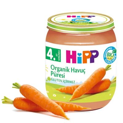 Organik Kavanoz Maması Havuç Püresi 125 Gr - 1