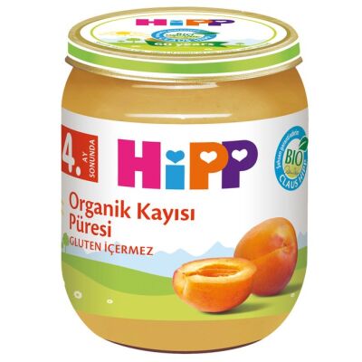 Organik Kavanoz Maması Kayısı Püresi 125 Gr - 1