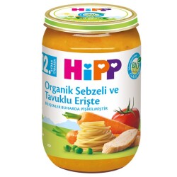 Organik Kavanoz Maması Sebzeli ve Tavuklu Erişte - Hipp