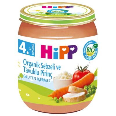 Organik Kavanoz Maması Sebzeli ve Tavuklu Kremalı Pirinç - 1